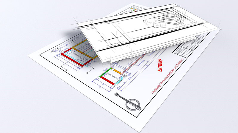 Planskizze von GS-Pools